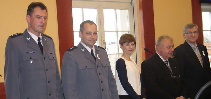 Policjanci wyrnieni podczas konferencji 