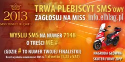 Wy�lij SMS i wybierz Miss info.elblag.pl - g�osuj�c wygrywasz cenne nagrody! 