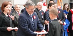 Uczniowie i nauczyciele SP nr 21 w Pa�acu Prezydenckim w Warszawie