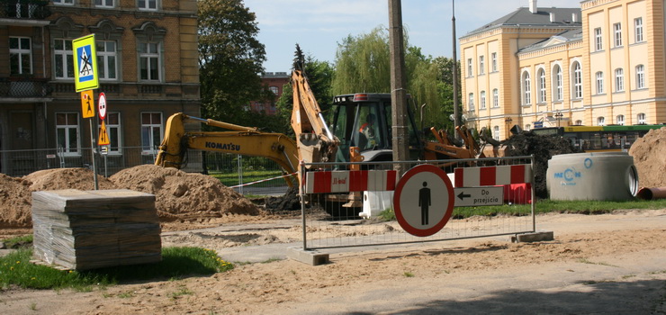 Granat modzierzowy znaleziony przy ul. Pocztowej