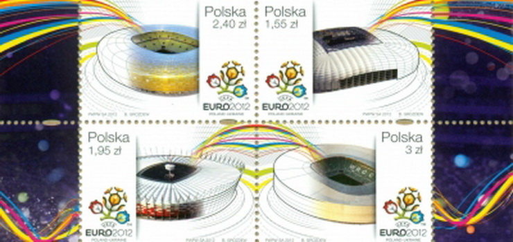 Możesz już kupić znaczki ze stadionami EURO 2012