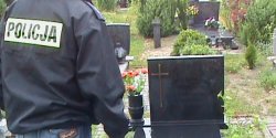 Okrada� groby, zosta� zatrzymany