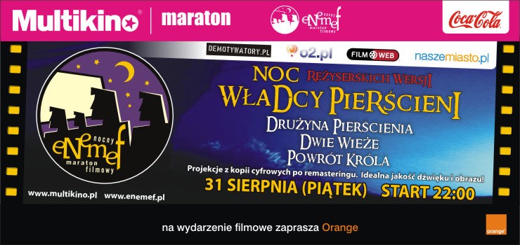 ENEMEF: Noc reżyserskich wersji Władcy Pierścieni - wygraj bilety