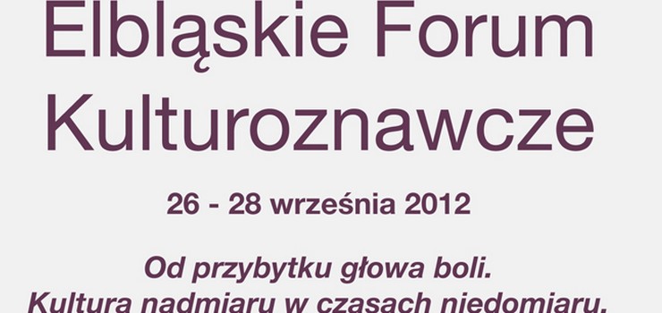 Elblskie Forum Kulturoznawcze