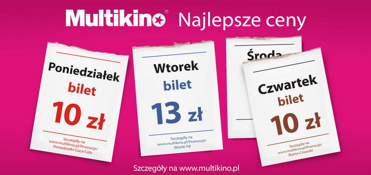 Najlepsze ceny biletw w Multikinie