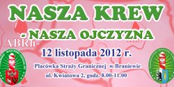 Honorowe Oddawanie Krwi,by uczci� Narodowe �wi�to Niepodleg�o�ci