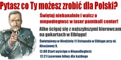 Walcz o Niepodleg�o��! Rezerwi�ci i Rekruci zbi�rka Niedziela w godz. 12 – 21.00. Wy�cig Niepodleg�o�ciowy.