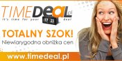 Totalny Szok! Niewiarygodna obnika cen tylko z timedeal.pl! Wymiana Opon, solarium, pizza, fryzjer z rabatem do 70 %!