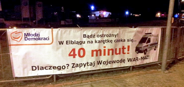 Kolejny taki baner zawiśnie w Olsztynie