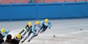 Klub Sportowy Orze z medalami Mistrzostw Polski w short tracku
