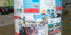 Plakaty spo�ecznych akcji UM wa�niejsze od informacji o referendum?