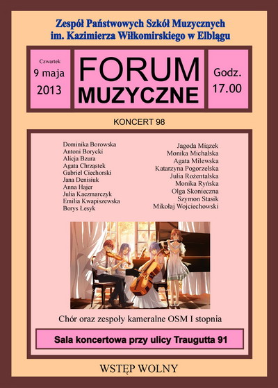 Koncert z cyklu Forum Muzyczne
