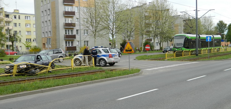 Straci panowanie nad pojazdem i zablokowa przejazd tramwajom