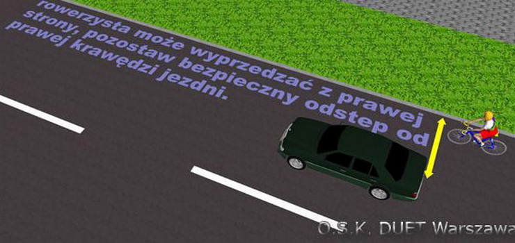 O wyprzedzaniu rowerem sw kilka