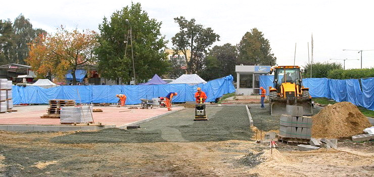 Prace na targowisku miejskim na finiszu. "Stopień zaawansowania robót wynosi 73%"