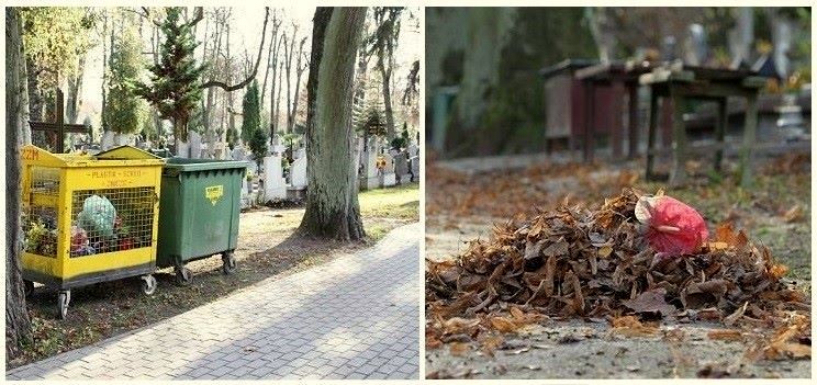 Jak to jest z segregacją śmieci na elbląskich cmentarzach?