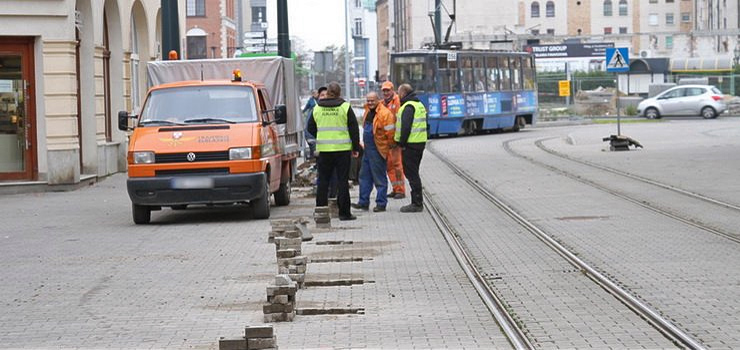 Powrt barierek przy ul. 1 Maja