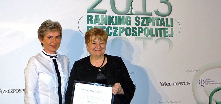 Elbląski szpital w czołówce szpitali polskich