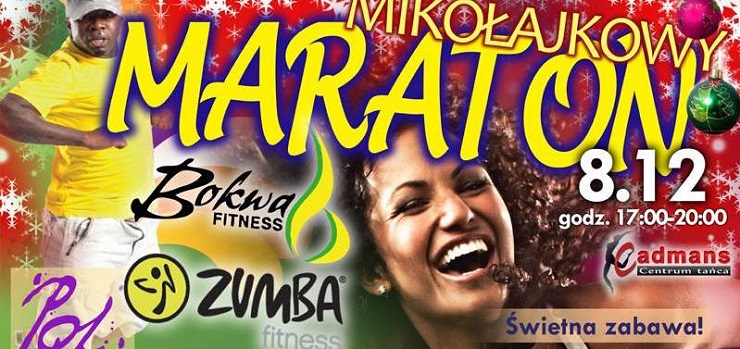 Zapraszamy na Mikołajkowy Maraton Zumba Bokwa