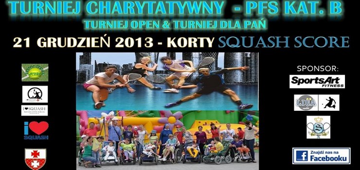 Za kilkanacie dni charytatywny turniej w squasha