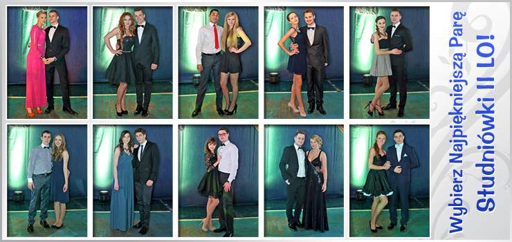Wybierz "Najpiękniejszą Parę Studniówki II LO"!