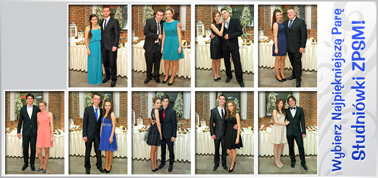 Wybierz "Najpiękniejszą Parę Studniówki ZPSM"!