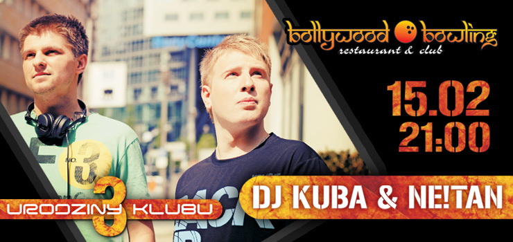 W sobotę na urodzinowej imprezie Bollywood Bowling wystąpią DJ Kuba & Neitan - wygraj bilety