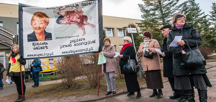 Martwe dzieci i poseł Gelert na plakatach. Obrońcy życia "To nie jest prywatna wojna"