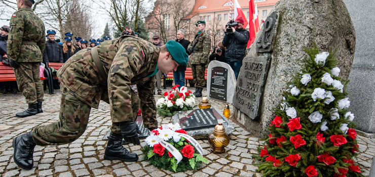 Uroczysto odsonicia tablicy pamitkowej "onierzy Wykltych"