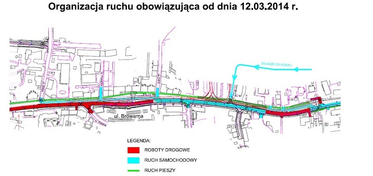 Zmiana organizacji ruchu na ul. Browarnej  