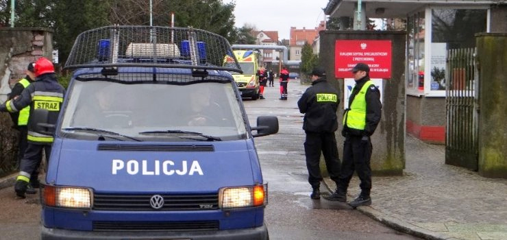 Fałszywy alarm bombowy w dawnym szpitalu wojskowym. (aktualizacja) Zatrzymano sprawczynię alarmu