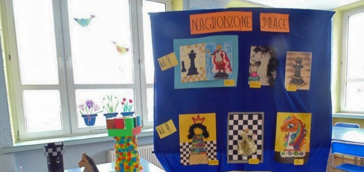 Midzyszkolny konkurs plastyczny w SP 1 "Moja ulubiona figura szachowa"