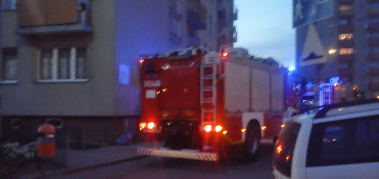Interwencja straży pożarnej przy ulicy Płk. Dąbka 67