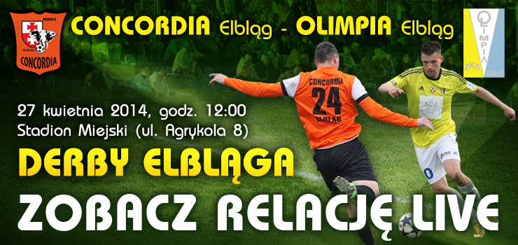 W niedzielę piłkarskie derby w II lidze. Concordia Elbląg - Olimpia Elbląg LIVE. Zobacz jak było dotychczas?