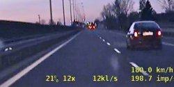 Mia 2 promile i pdzi BMW 200 km/h po „sidemce” (zobacz film)