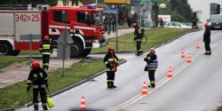 Zamknita ul. Krlewiecka od Fromborskiej do Pisudskiego. Trwa usuwanie oleju z jezdni