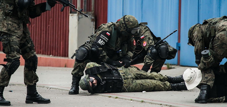 Co by było gdyby…? czyli służby mundurowe w akcji - zobacz zdjęcia z próby przemytu osób i skażenia wody