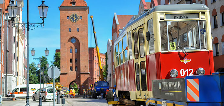 Pod Bram Targow ponownie stan zabytkowy tramwaj