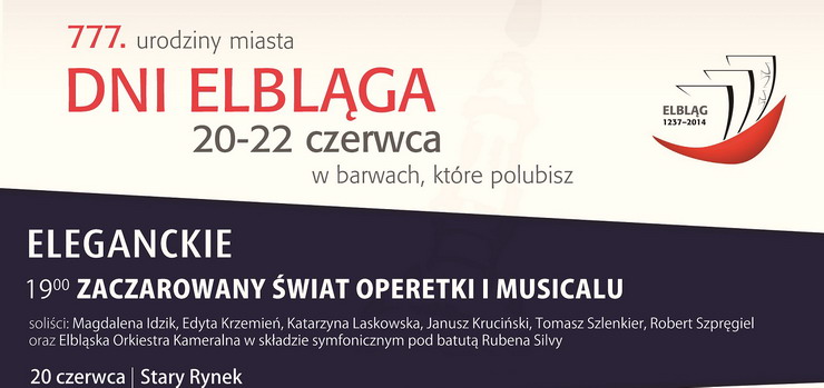 Koncerty, zawody, festyny. Zobacz, co w tym roku czeka nas podczas Dni Elbląga