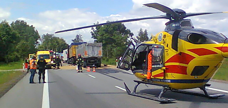 Karambol sześciu aut na drodze krajowej nr 7 pomiędzy Elblągiem, a Gdańskiem