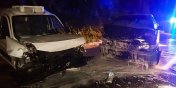 Czoowe zderzenie na drodze Sztutowo - Kty Rybackie