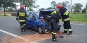Wypadek w Kazimierzowie na krajowej 7. Dwie osoby ranne zabrane do szpitala