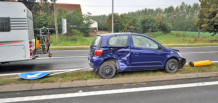 Kolejna kolizja w Kazimierzowie. 66-latek nie ustąpił pierwszeństwa