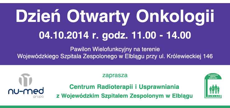 Dzień Otwarty Onkologii dnia 4 października 2014 r. w Centrum Radioterapii i Usprawniania