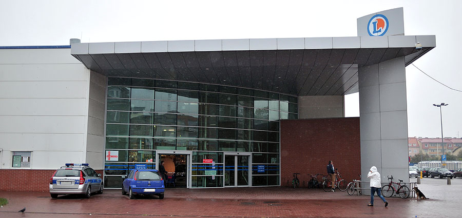 Napad na aptekę w E'Leclerc przy ul. Żeromskiego w Elblągu