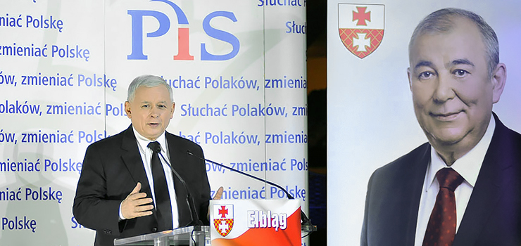 Jarosław Kaczyński czuje się elblążaninem. Domaga się linii tramwajowej na ulicy, której nie ma