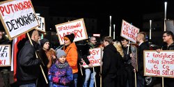 Elbl��anie wyszli na ulic�. W sprawie wyborczego fa�szerstwa zostanie z�o�ony protest do s�du