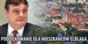 Podzikowanie Witolda Wrblewskiego dla mieszkacw Elblga