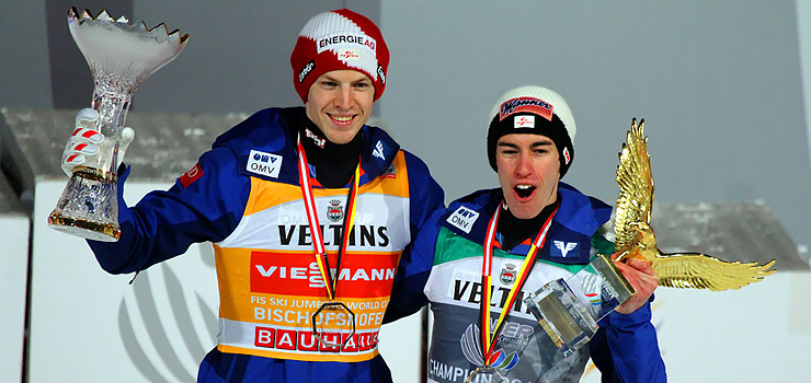 Redakcja INFO na zakończeniu Turnieju Czterech Skoczni. Zobacz fotolerację z Bischofshofen