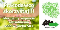 Wsparcie zatrudnienia osb w wieku 50+